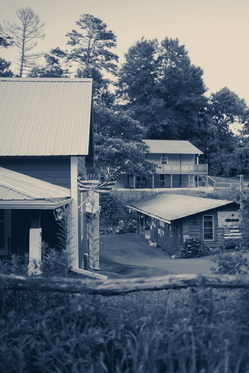 Houses among trees, Clayton, Georgia