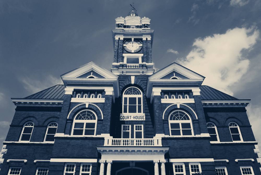 The Forsyth courthouse clock tower, Forsyth, Georgia